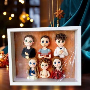 Handcrafted Family Personalised Frames, Custom Family 3d Picture Frame