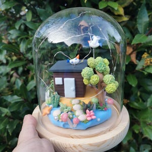 Personalized Home Gift sculpture from photos, Custom Clay house Figurine, Handmade Housewarming Gift, Gifts for home, Moving Gift New Home