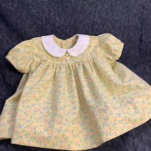 Yellow Print Baby Girl Dress