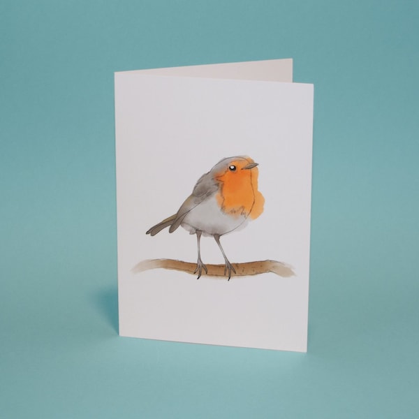 Robin folding card A6 with envelope