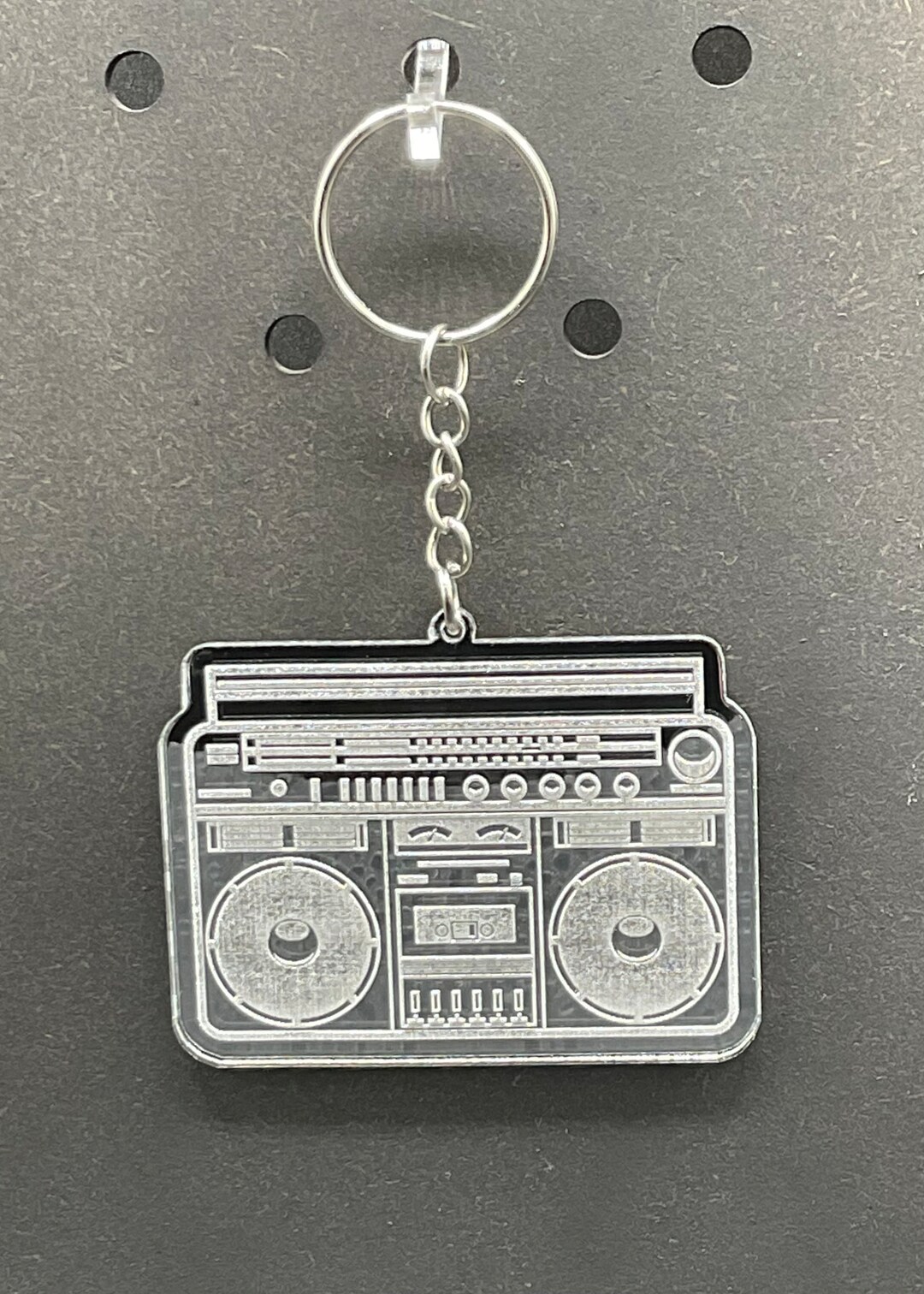 Boombox Keychain 80s Hiphop Keychain Hiphop Keychain Etsy