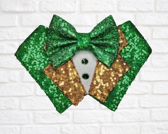 2024 Bandana pour costume de smoking à sequins Shamrock, FURbulous, chien, chat, animal de compagnie,