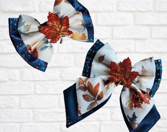 Nœud papillon double en satin feuille, nœud papillon en satin avec strass, nœud marin ou nœud pour les cheveux FOURRURE, chien, chat, animal de compagnie, occasion spéciale,