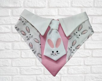 Costume visage de lapin smoking cravate en jean Bandana, FURbulous, chien, chat, animal de compagnie,