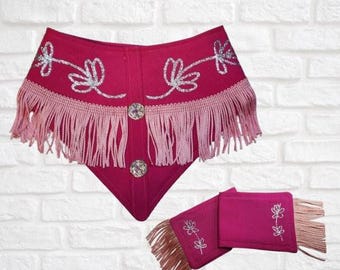 Cowboy Pink Western Bandana, FURbulous, dog, cat, pet, furbulous,