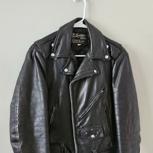 Vintage 1960s Sears Leather Motorcycle Jacket RARE Size 36