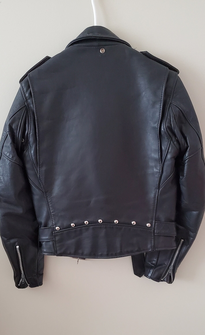 Schott Perfecto Leather Motorcycle Jacket Size 34 Small - Etsy