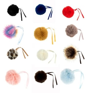 11 Cm Large Hat Pom Poms 34 Colours Perfect for knitted products and Crafting Tasks