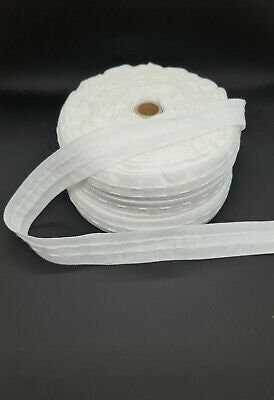 25mm 1"Width Polyester Curtain Heading Header Tape, Pencil Pleat 1m,3m,5m,10m & 20m Lengths available