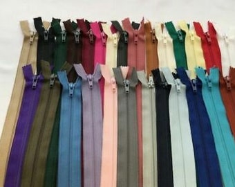 Nylon Open Ended Zips 27 Colours Jackets Cardigans Clothes 20" to 30" no5 Weight