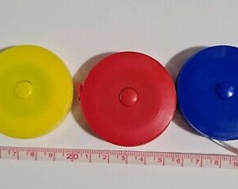 Single Spring Tape Measure, 60 inch/150cm long Colour will Vary Sewing, Crafting Dress making