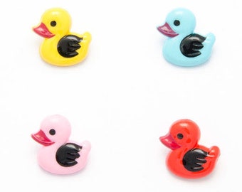 19mm Painted Duck Buttons Various  Colours Available perfect for  Knitting ,Crafting, Sewing Sold in Packs of 10 buttons