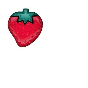 Knopen met aardbeiensteek, 13 mm x 18 mm, perfect voor knutselen, breien en kleding Verkocht in verpakkingen van 10 knopen