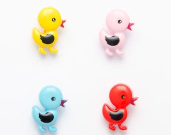 18mm Painted Chick Buttons Various  Colours Available perfect for  Knitting ,Crafting, Sewing Sold in Packs of 10 buttons