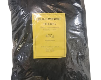 400g Bag Black Polyester Washable Toy Stuffing/Filling Perfect for Crafts/Toy Making