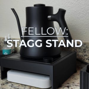 The Stagg Stand | Minimalist Fellow Kettle + Scale Organizer | No Slip | Ergonomic Design