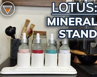 Lotus Coffee Minerals Stand & Recipe Display | Coffee Water Recipe | Easy Legibility