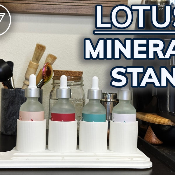 Lotus Coffee Minerals Stand & Recipe Display | Coffee Water Recipe | Easy Legibility