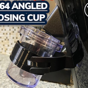 DF64 Angled Dosing Cup Bracket | Reduced Mess! | Portafilter Adapter