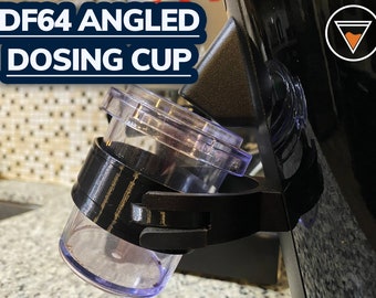 DF64 Angled Dosing Cup Bracket | Reduced Mess! | Portafilter Adapter