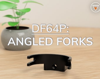 DF64P Angled Dosing Cup Forks | Reduce Mess! | Turin DF64P, G-IOTA, Solo Grinder