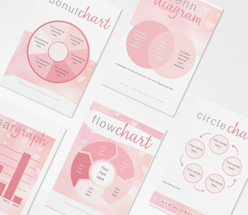 Workbook Template, Pink Ecourse Workbook for Crafters, Canva Template ...