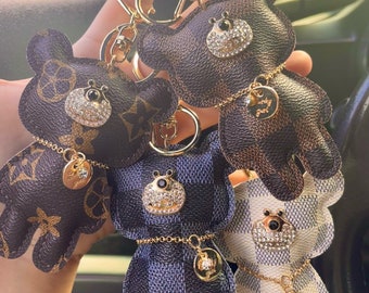 Luxury Bear Handbag Purse Charm Keychain Women's Classic Fashion Gift