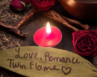 Powerful Attracting Love Burning Candle romance, True Love,  twin flame  Candle Burning