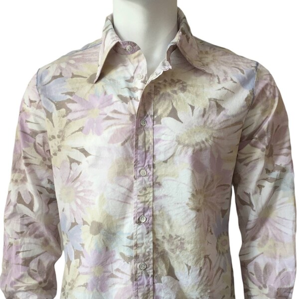 Vintage Replay pastel floral print button shirt