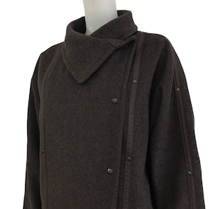 1980s vintage avant-garde wool coat