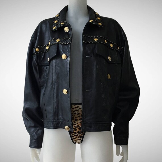Mcm clearance leather jacket