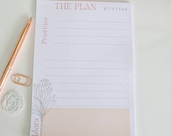 A5 Daily Planner Notepad: Priorities & To-Do List