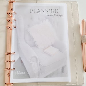 A5 Vellum dashboard| Milk Vellum overlay| planning is my therapy| Planner accessories|