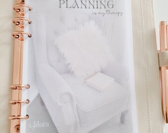 A5 Vellum dashboard| Milk Vellum overlay| planning is my therapy| Planner accessories|