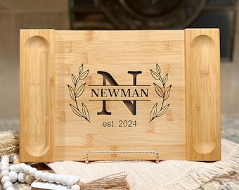 Personalized Charcuterie Board Anniversary Gift for Couple, Custom Wedding Gift