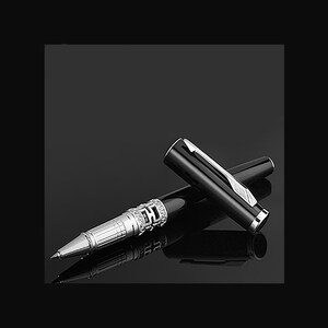 Black Lacquer Personalized Ballpoint Pen Stunning Luxury Pen, Best Ball Pen Gifts for Men & Women, Professional Corporate Gifts Boss Teacher image 7