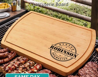 Custom Steak Board – Personalized BBQ Cutting Board – Grilling Gift for Him, Dad, Fathers Day