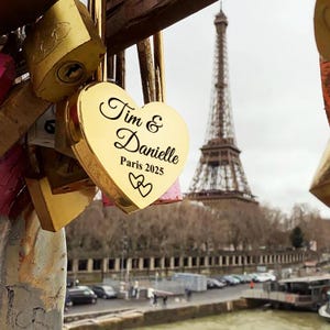 Personalized Love Lock Unique Wedding Gift, Custom Wedding Padlock for Bridge Romantic Gift for Boyfriend Valentines Day Gift for Girlfriend