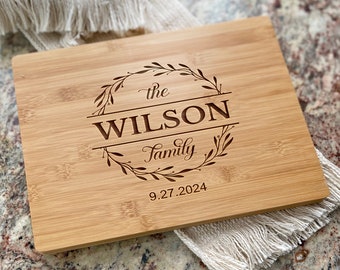 Personalized Charcuterie Cheese Board Wedding Gift, Custom Cutting Board Housewarming Gifts, Anniversary Gift Engagement Gift Engraved