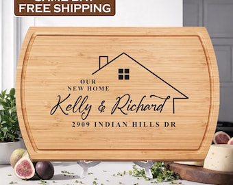Custom Charcuterie Boards – Personalized Cheese Board, Housewarming Gift for Couple, Realtor Closing Gift