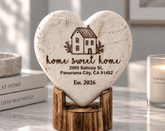 Gepersonaliseerd ornament voor je eerste huis, cadeau voor een nieuw huis, housewarmingcadeau voor een stel
