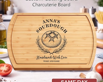 Personalized Cutting Board Custom Anniversary, Engagement, Bridal Shower, Housewarming Gift Engraved Charcuterie Board