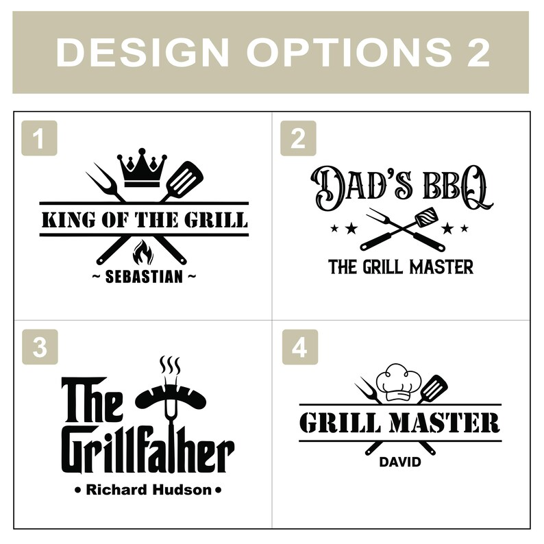 Personalized Grill Master Cutting Board BBQ Gift for Him Engraved Walnut Steak Board image 2