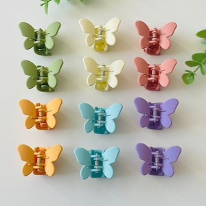 Butterfly hair claws hair clips birthday gift set of2 colourful hair claws Hair accessories gifts for girls small butterfly.