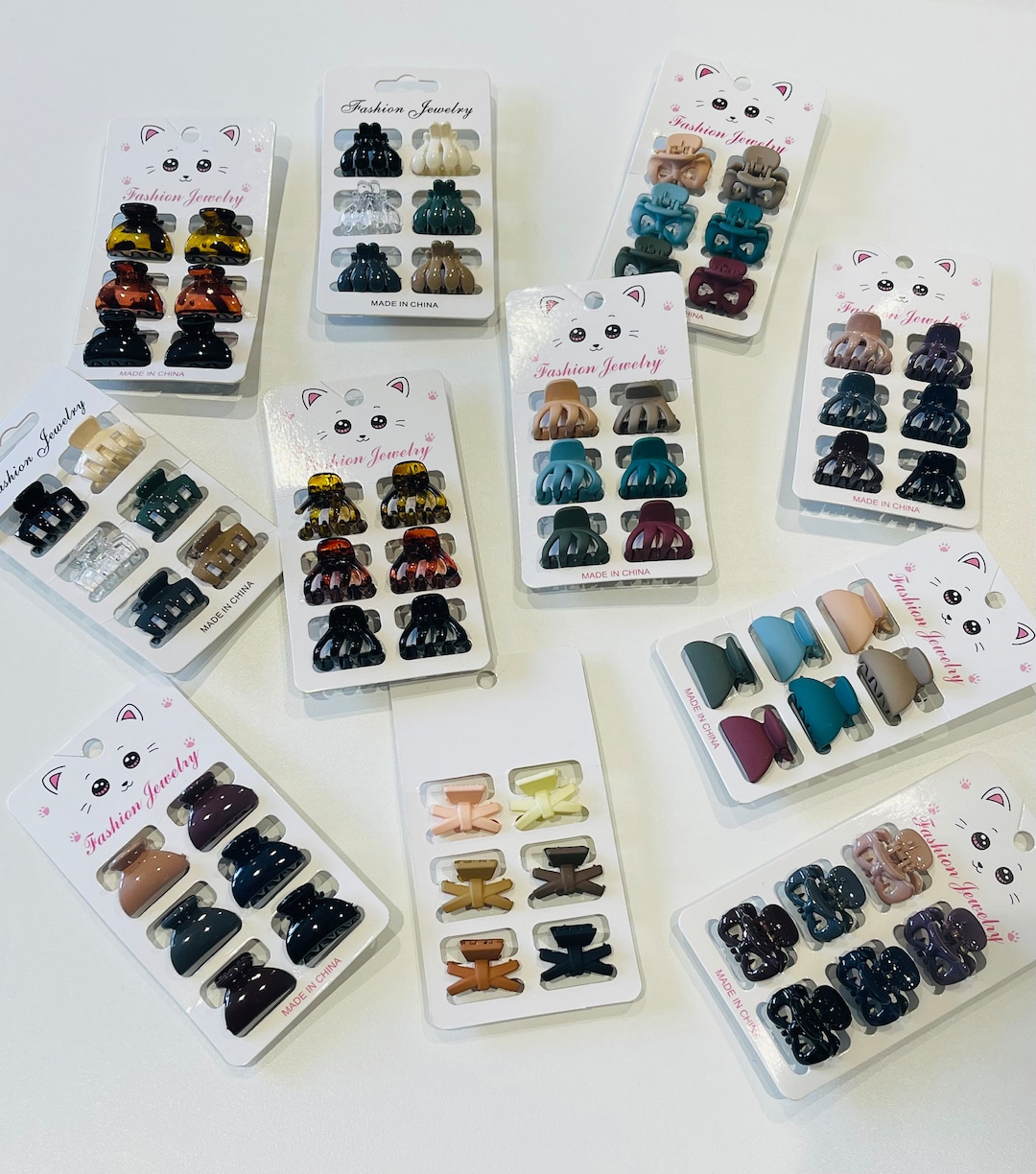 Matt Mini Hair Claw Clips 6pcs Toddler Mini Hair Clip for Hair Clips