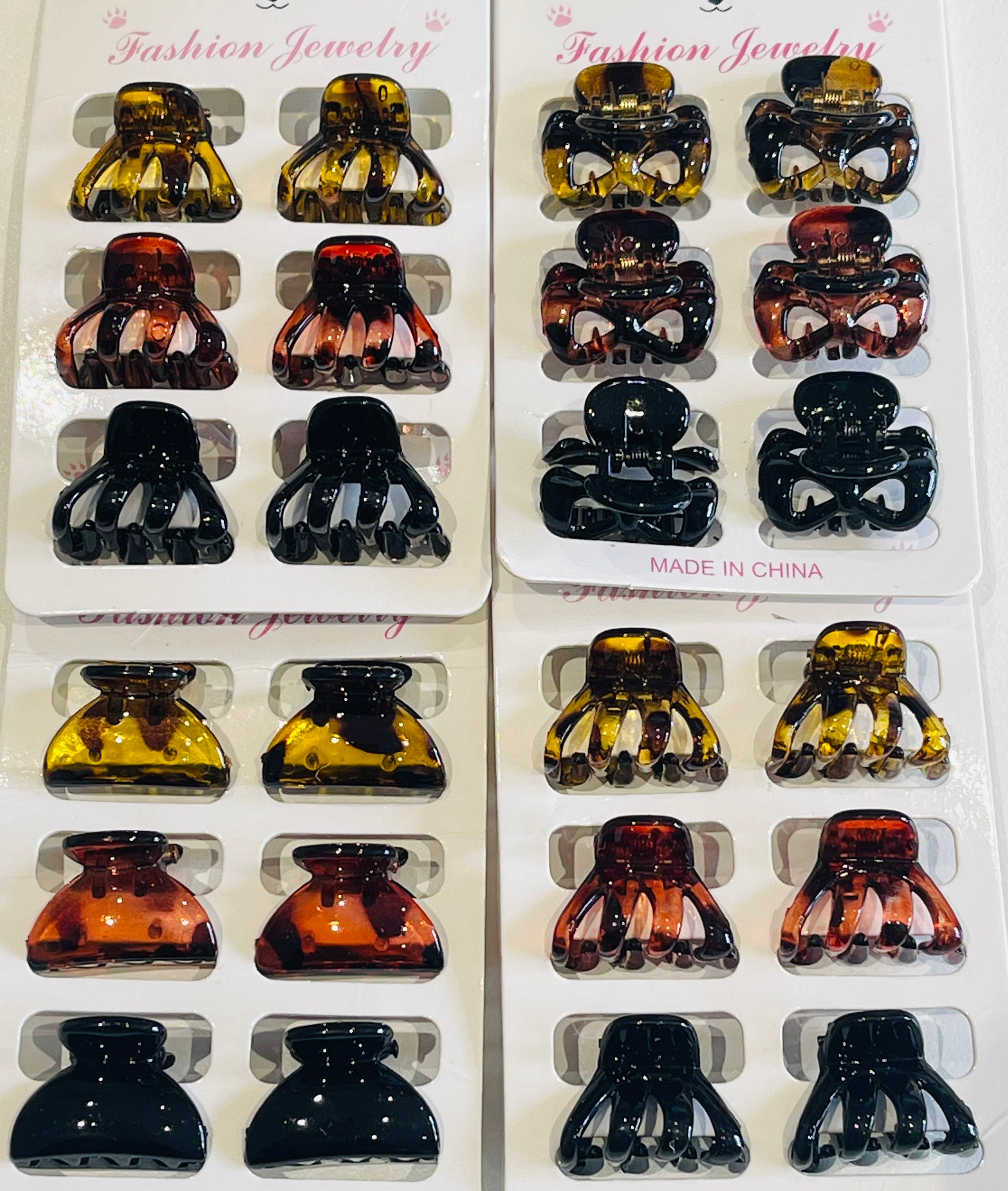 Matt Mini Hair Claw Clips 6pcs Toddler Mini Hair Clip for Hair Clips