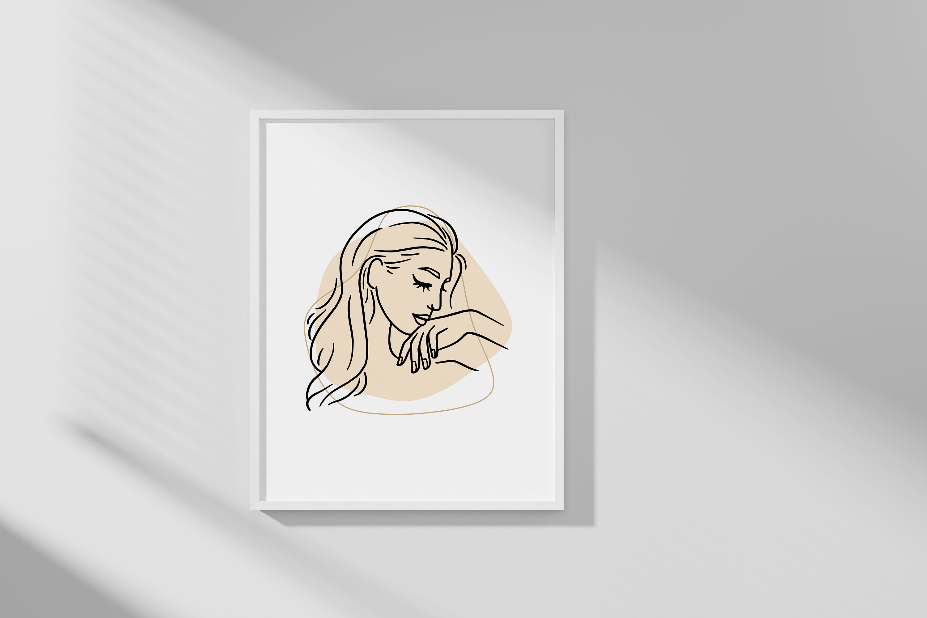 Woman Line Art Set Wall Print, Set of 2, Digital Download Print ...