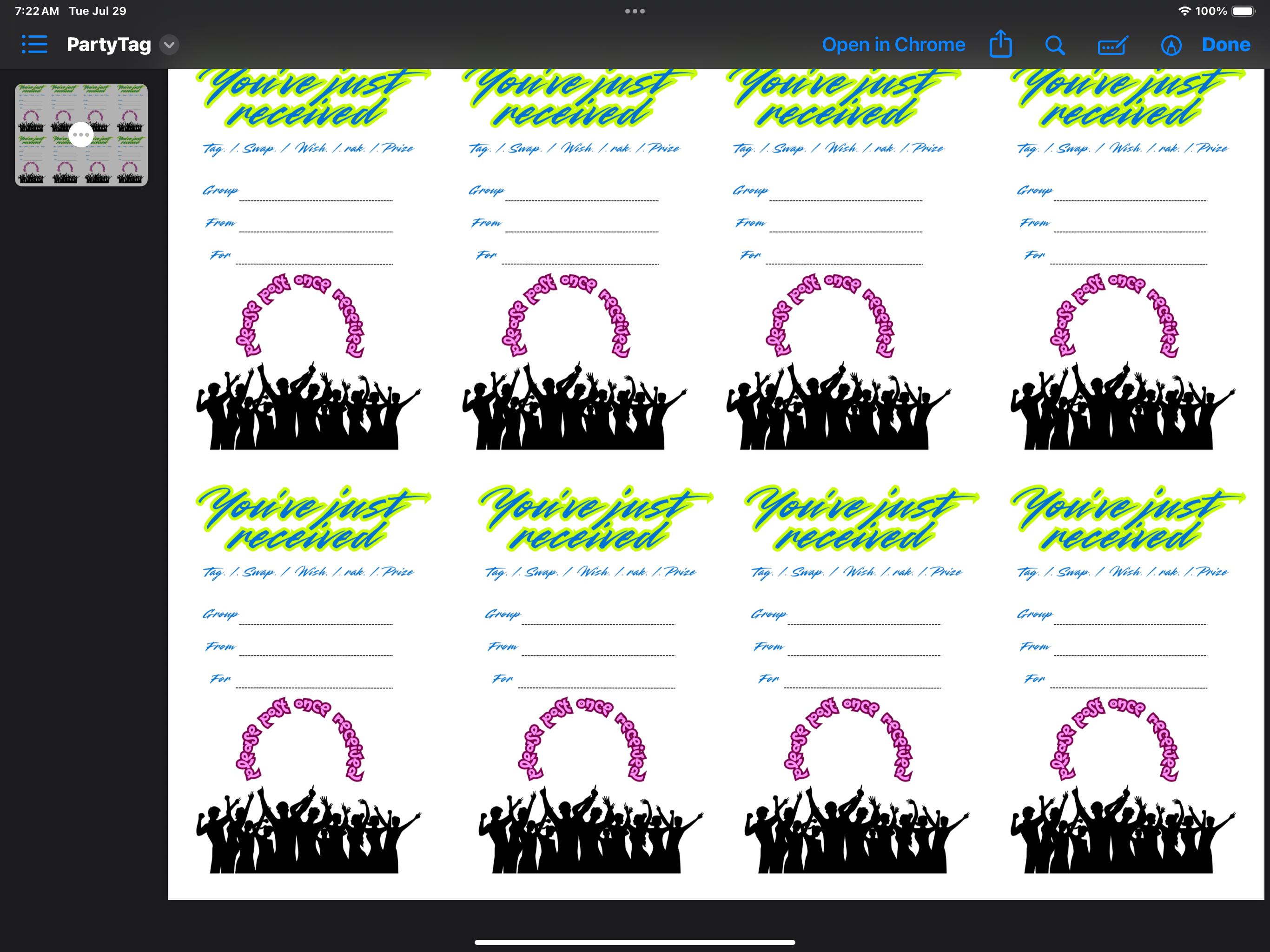Swap Rak Tags Printable Mail Tags Suitcase, Party, Flowers,basket, Rak, Gift Tag ...