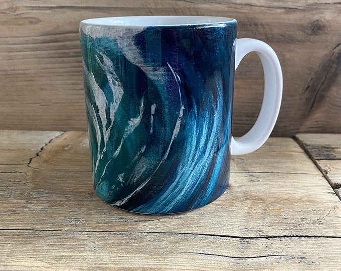 Surf Wave mug, mug, Wave mug, sea swimmer mug