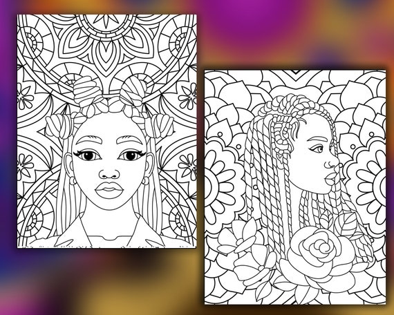 Black Girl Magic Coloring Book: Black Women Adult Coloring Book,  Celebrating Black Women